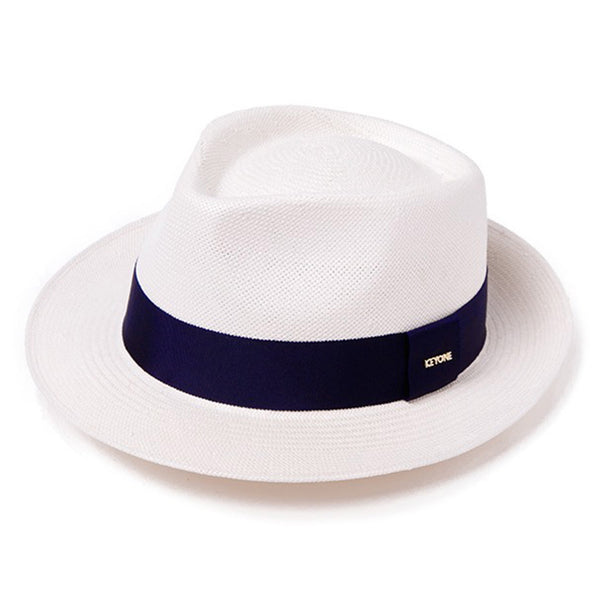 KEYONE Summer Fedora Hats for Men Women Beach White