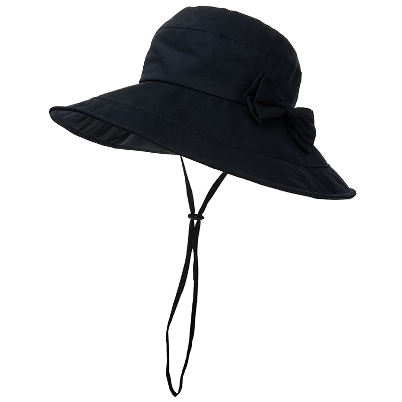 Women UPF 50 UV Protection Outdoor Bucket Gardening Hat Navy