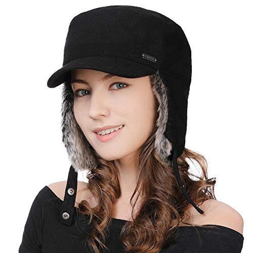 Winter Warm Hats for Women Mens Fur EarflapTrapper Aviator Hunting Hat