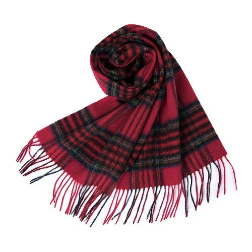 100% Pure Wool Tartan Scarves Shawls and Wraps