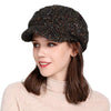 100% Wool Knitted Beanie Hat with Cotton Lined for Women