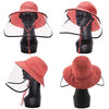 UPF50+ Linen Cotton Summer Sunhat Bucket Packable Hats With Chin Cord