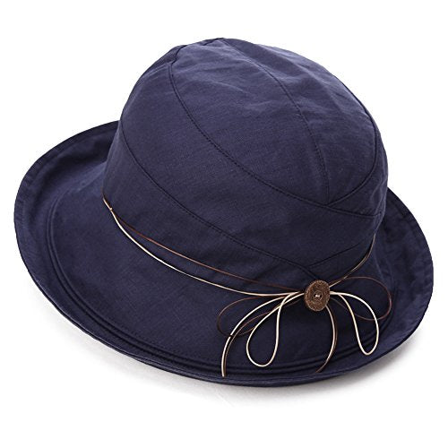 Sun Hats UPF 50 UV Protection Outdoor Bucket Women Hat Navy