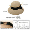 Straw Sun Hats for Women Fedoras Wide Brim Hats