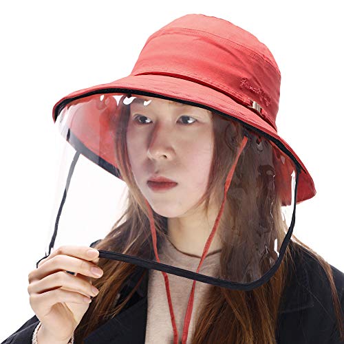 UPF50+ Linen Cotton Summer Sunhat Bucket Packable Hats With Chin Cord