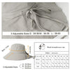 UPF 50 Sun Hats for Women Wide Brim Packable with Neck Protection Navy