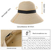 Floppy Summer Travel Cloche Wide Brim Fedora Garden Straw Sun Hats Beige