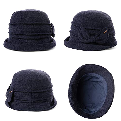 3 Pieces Women Winter Bucket Hat Vintage Cloche Hats Warm Faux Fur Wool  Outdoor Fisherman Cap for Women Girls (Black, Beige, Blue-Gray): Buy Online  at Best Price in UAE 