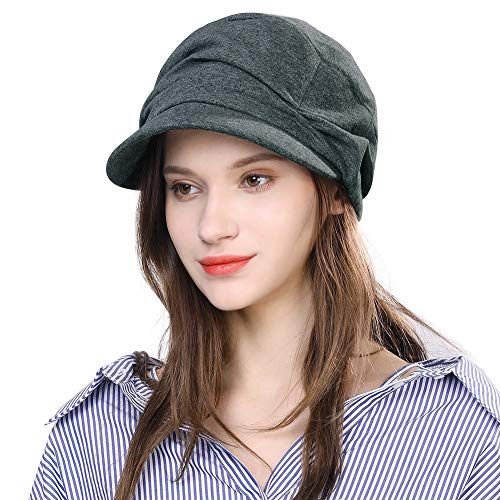 2021 New Womens Newsboy Cabbie Beret Cap Cloche Cotton Painter Visor Hats