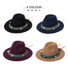 Winter Fedora Hats for Men Women Panama Bohemia