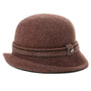 Winter Bucket Cloche Hat for Women Wool Felt 1930s Vintage Fedora Bowler Church Derby Party