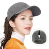 Cotton Pony Tail Baseball Cap for Women Gilrs Fashion Messy Buns Hat with Ponytail Hole Tucker Dad Hat
