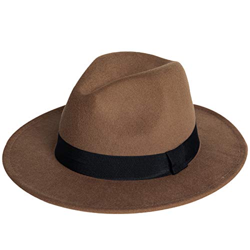 Fedora Trilby Hat Panama Hats Jazz Hat with Grosgrain Band