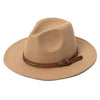 Winter Fedora Hats for Men Women Cotton Wide Brim