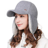 Thick Wool Baseball Cap with Ear Flaps Faux Fur Earflap Girls Casual Winter Hat Trapper Hunting Hat for Cold Weather