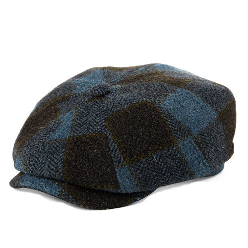 Mens Wool Peaked Newsboy Cap Hat