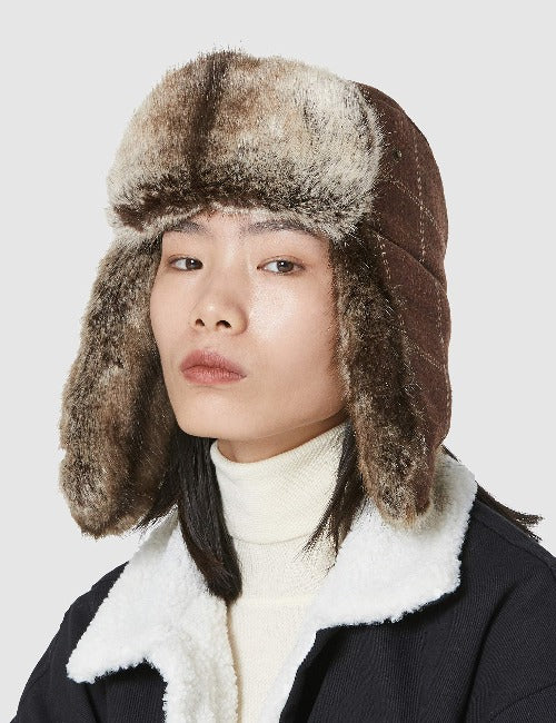 Unisex Winter Trapper Hat Ushanka Russian Hat Faux Fur Earflap Hunting Hat Ear Warmer Trooper Bomber Hat Ourdoor Ski Hat