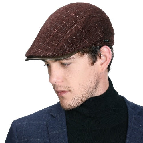 Winter Duckbill Cap Mens Golf Irish Ivy Flat Gatsby Newsboy Hat