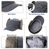 Winter Warm Hats for Women Mens Fur EarflapTrapper Aviator Hunting Hat Baseball Military Army Cap with Ear Warmers Lined Adjustabel