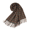 Women Long Plaid Scarves Warm Wool British Style Spinning Tassel Shawl Stole For Women Ladies
