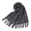 Women Long Plaid Scarves Warm Wool British Style Spinning Tassel Shawl Stole For Women Ladies