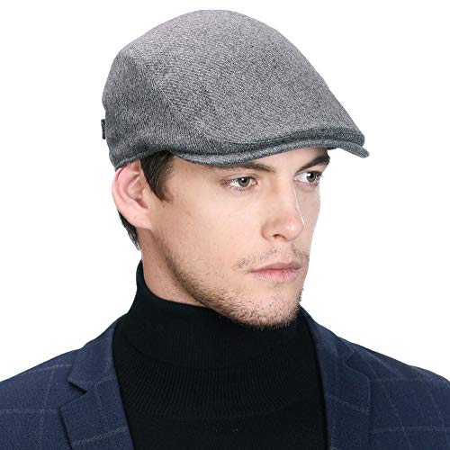 Wool Mens Flat Newsboy Cap Winter Hat Warm Fashion Duckbill Cabbie Gatsby Ivy Irish Golf Driver Hunting Hats
