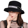 BUCKET HAT FOR WOMEN WINTER VINTAGE LADIES FEDORA HATS