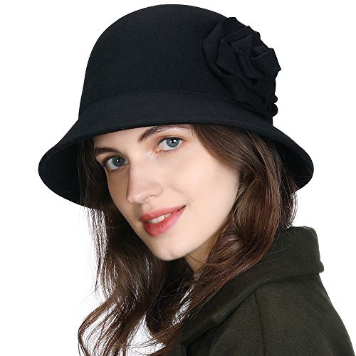 Womens 1920 Vintage Fedora Bowler Cloche Bucket Hats