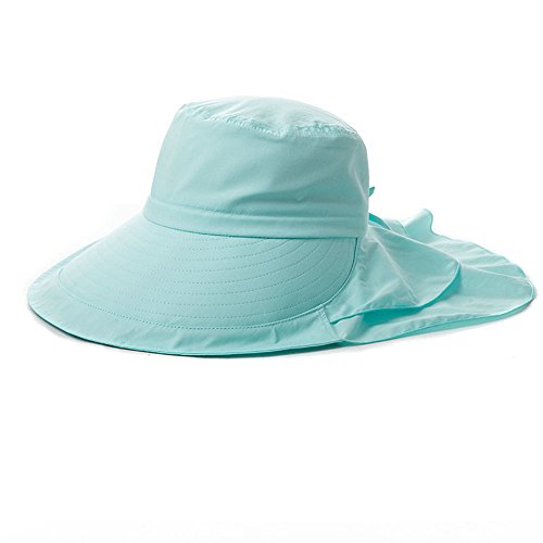 Wide Brim Women Sun hats UPF 50 Packable with Neck Protection Chin Strap