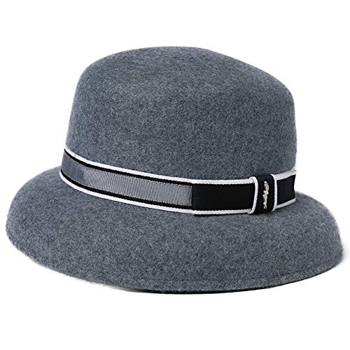 BUCKET HAT FOR WOMEN WINTER VINTAGE LADIES FEDORA HATS