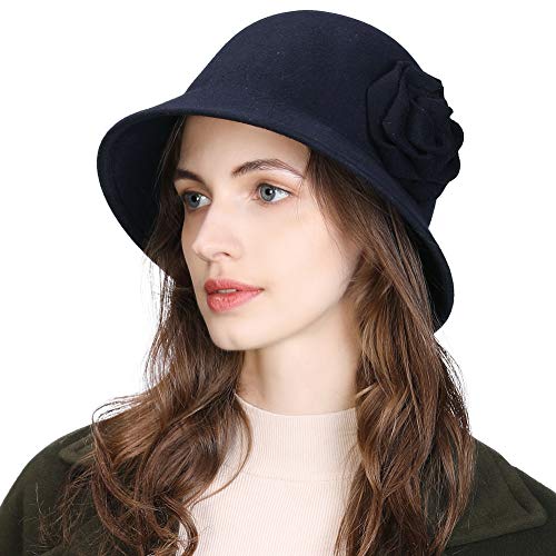 Womens 1920 Vintage Fedora Bowler Cloche Bucket Hats