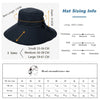 UPF 50+ Packable Wide Brim UV Cotton Bucket Hat with Chin Strap